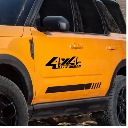 Set 2 stickere auto rezistente, 4x4 off road
