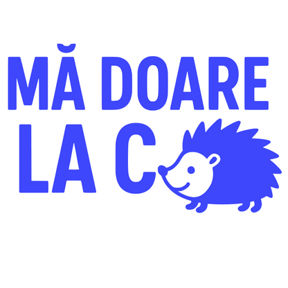 Sticker auto decorativ si rezistent, Ma doare la arici
