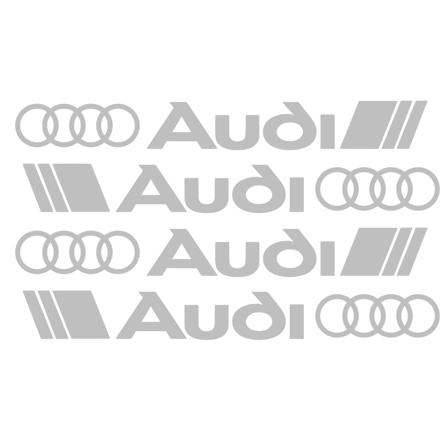 Set 4 stickere auto manere Audi diverse modele, rezistente