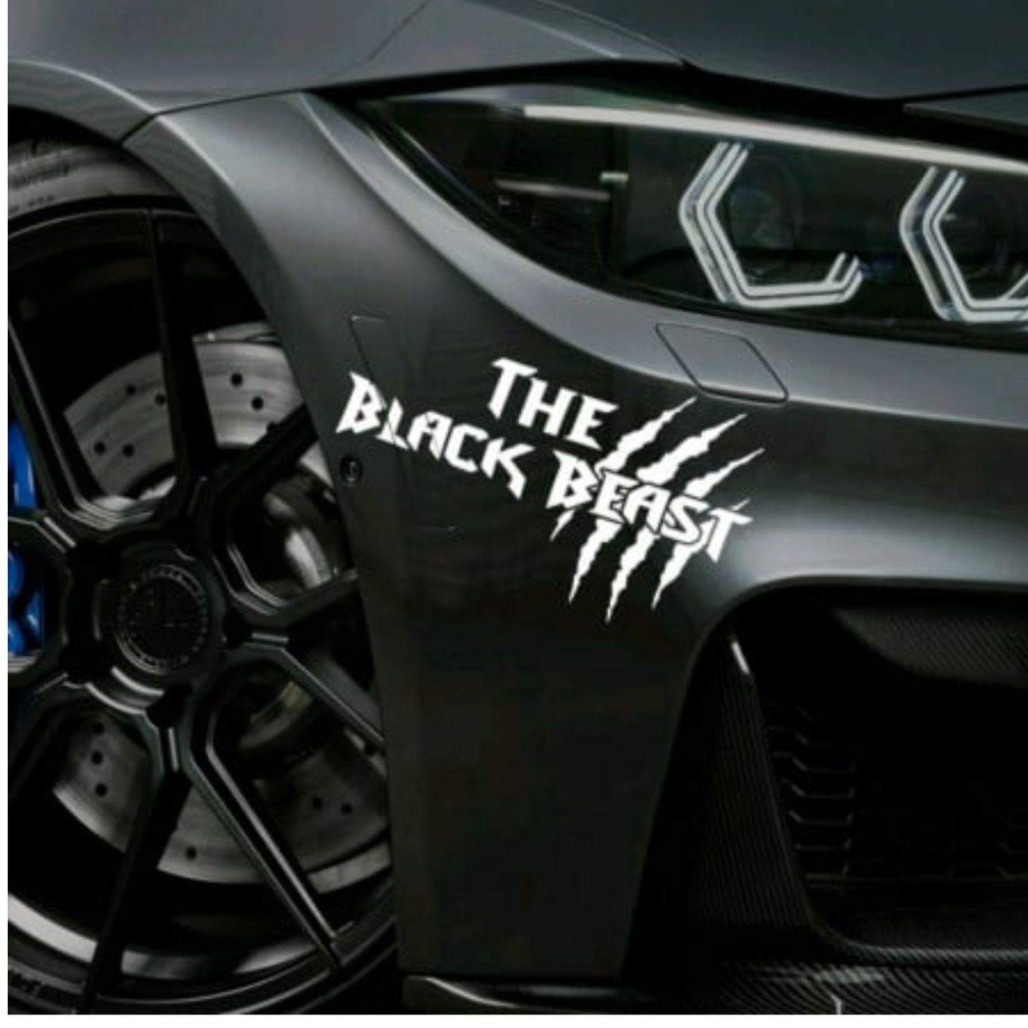 Sticker auto decorativ, The Black Beast