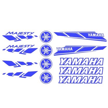 Set 13 stickere decorative Yamaha Majesty