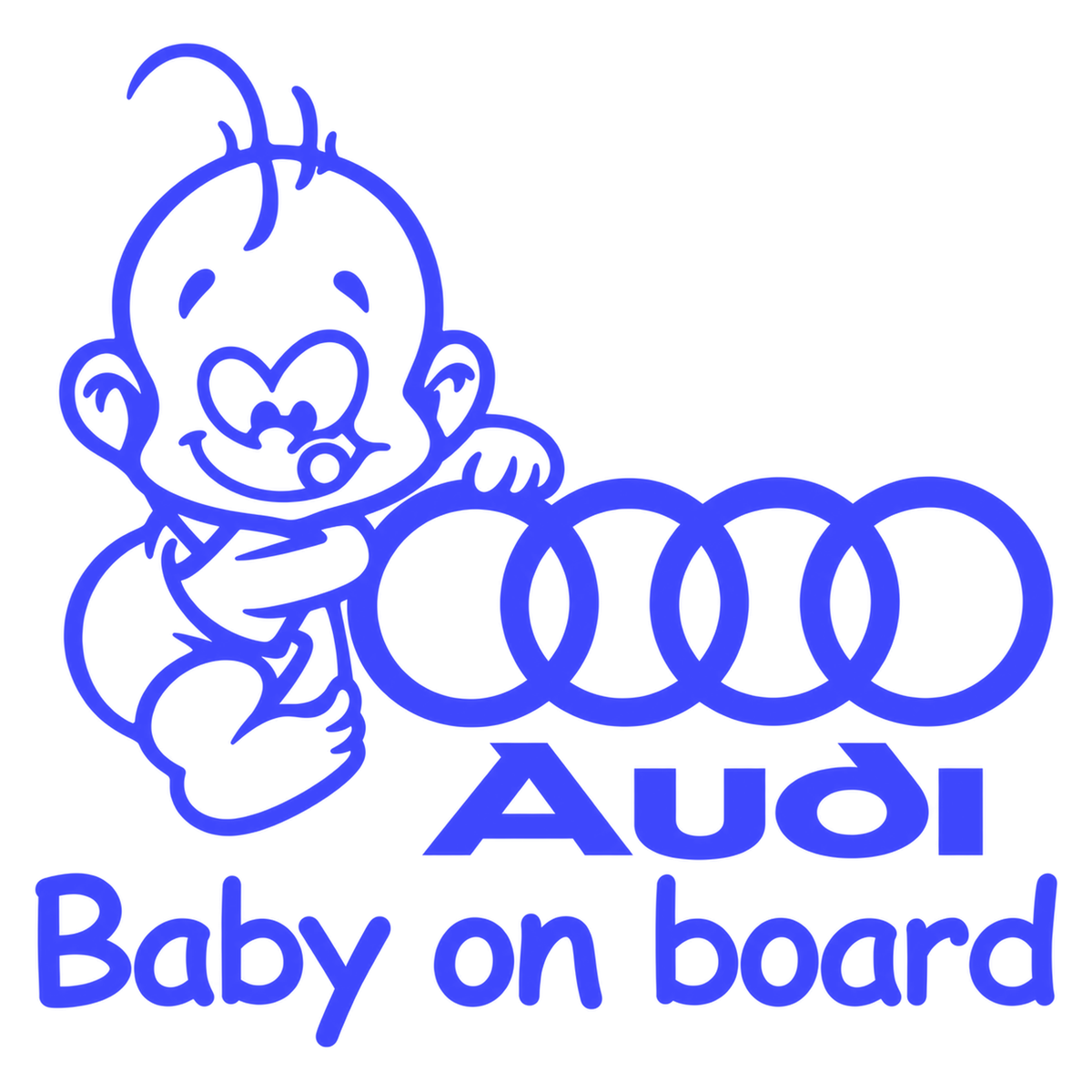 Sticker Audi Baby on Board – Bebeluș la Bord