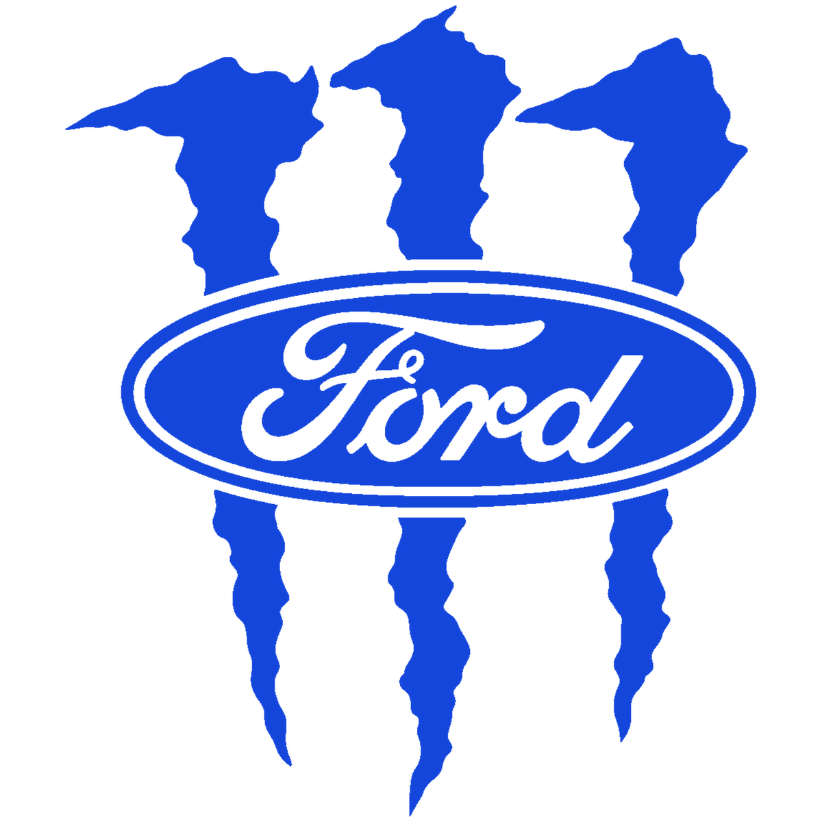 Sticker Ford Monster – Logo Ford cu Gheare