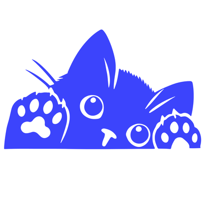 Sticker Pisică Jucăușă cu Lăbuțe – Funny Cat, Auto Moto