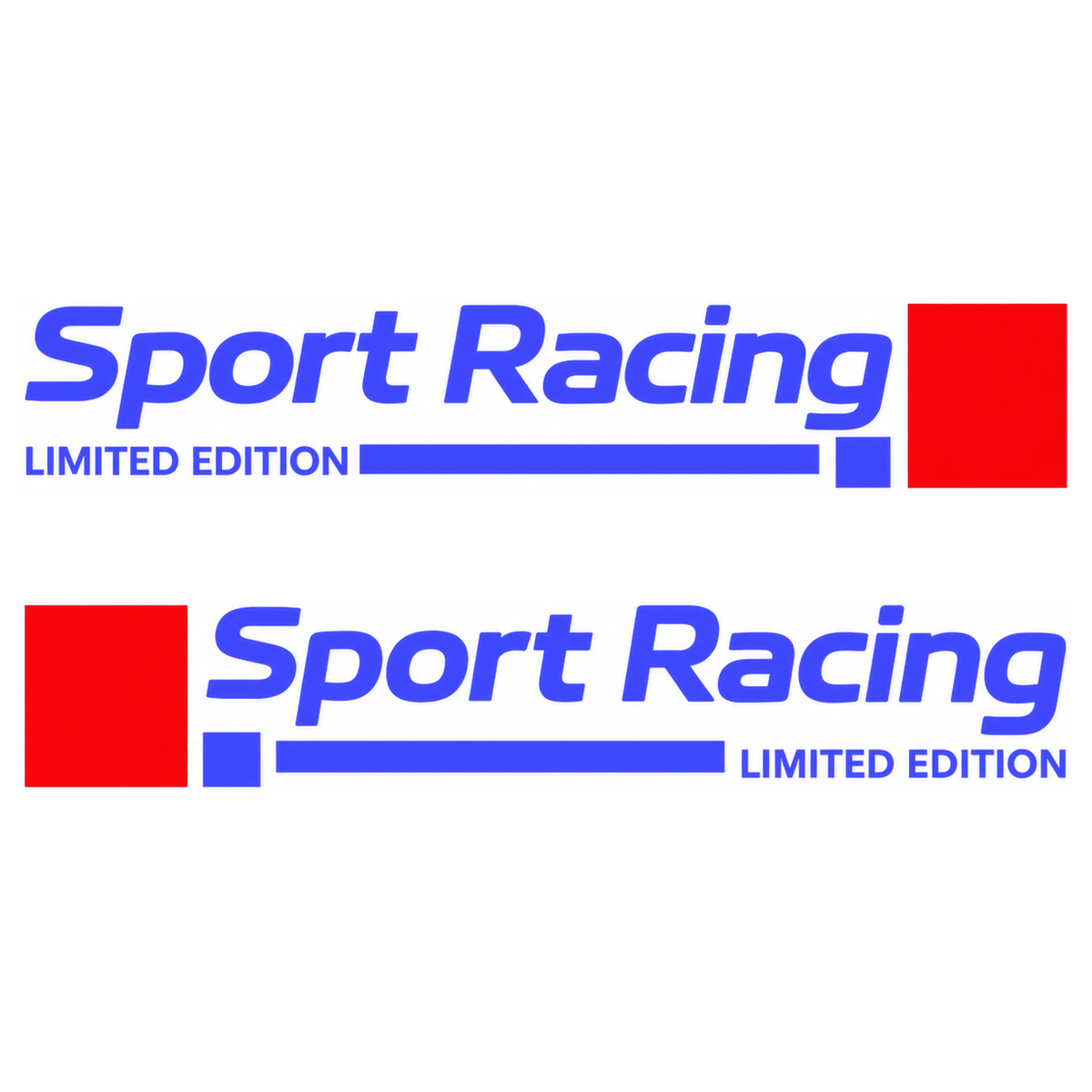Sticker auto Sport Racing Limited Edition – set pentru ambele părți