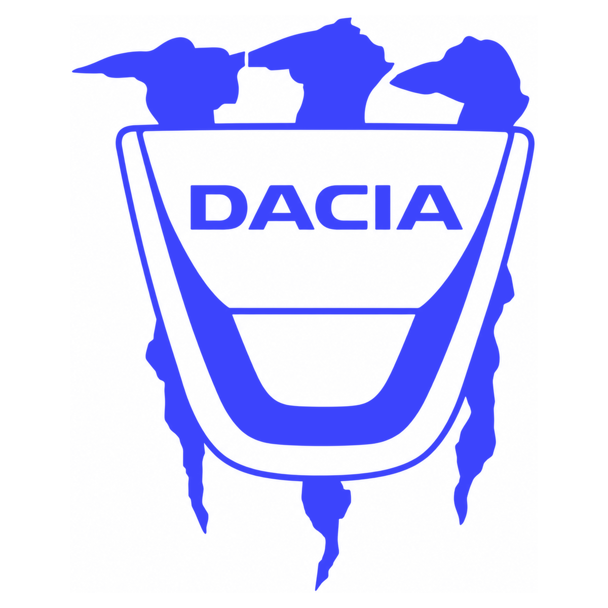 Sticker Dacia Monster – Logo Dacia cu Gheare