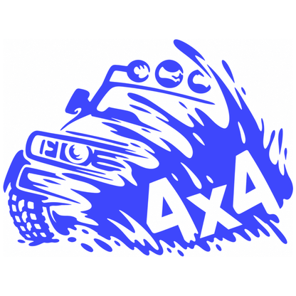 Sticker Auto 4x4 Off-Road – Mașină de Teren în Acțiune 20cm