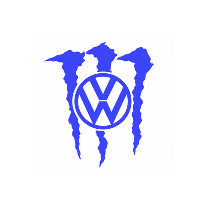 Sticker Volkswagen VW Monster – Logo VW cu Gheare