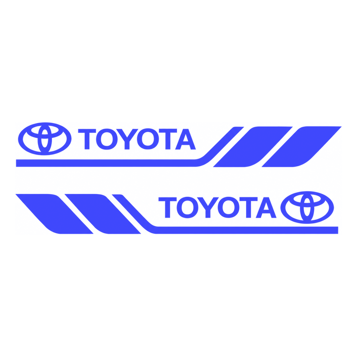 Set 2 stickere laterale Toyota cu dungi sport