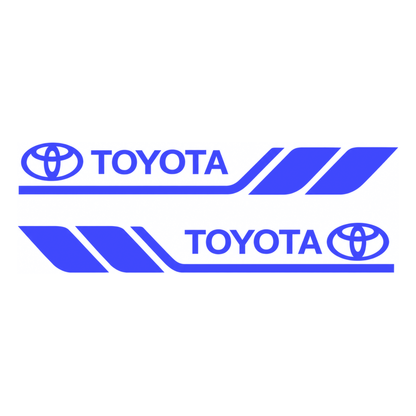 Set 2 stickere laterale Toyota cu dungi sport