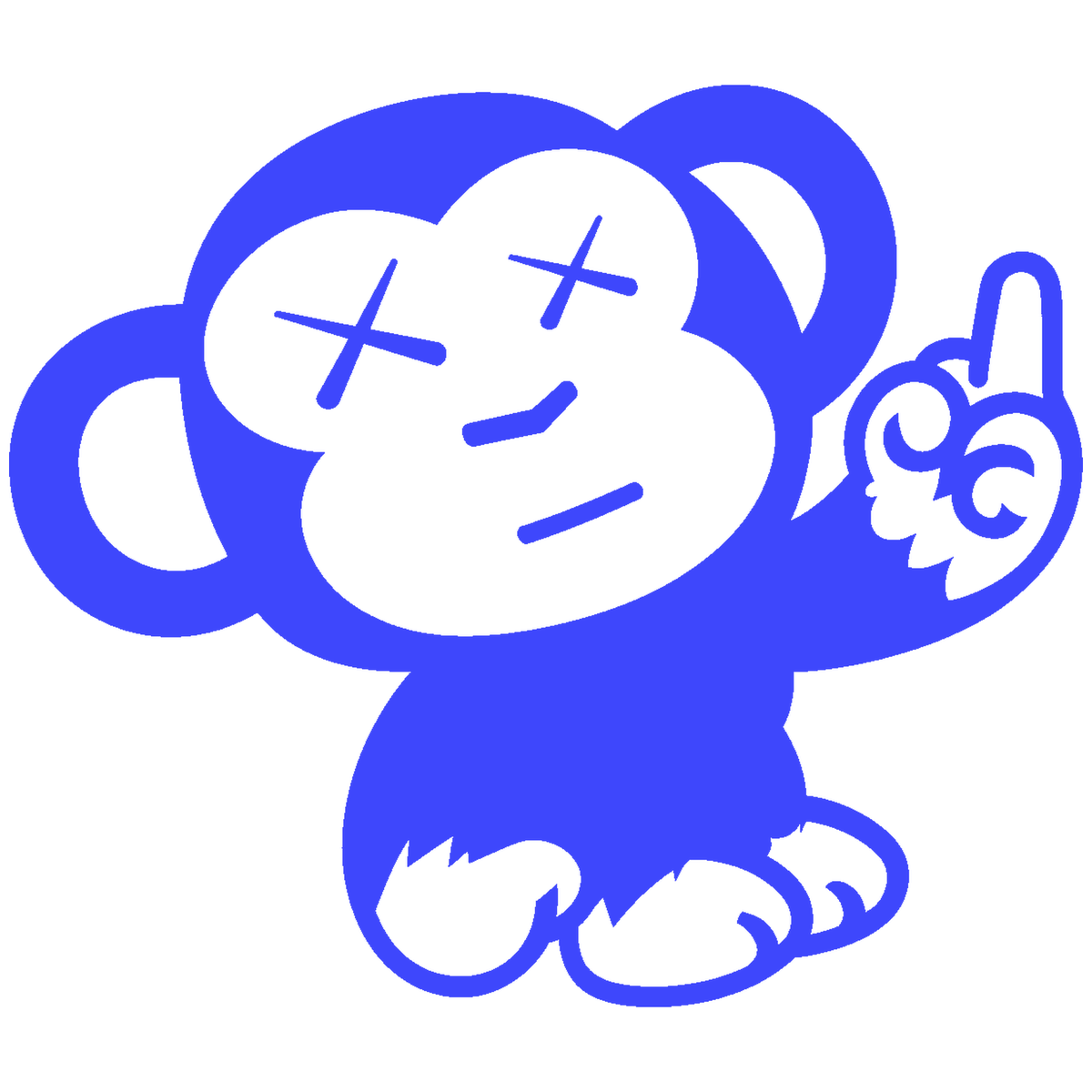 Sticker Maimuță Funny – Monkey Middle Finger, Auto Moto 17cm