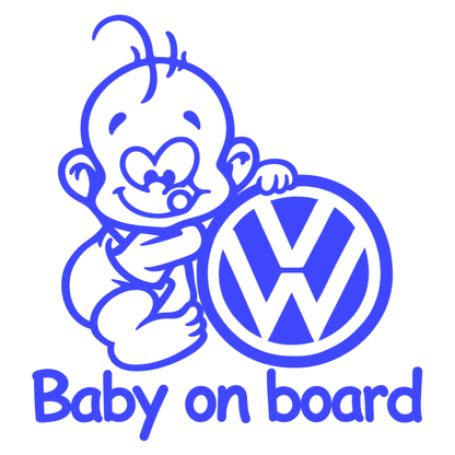 Sticker Volkswagen Baby on Board – Bebeluș la Bord VW