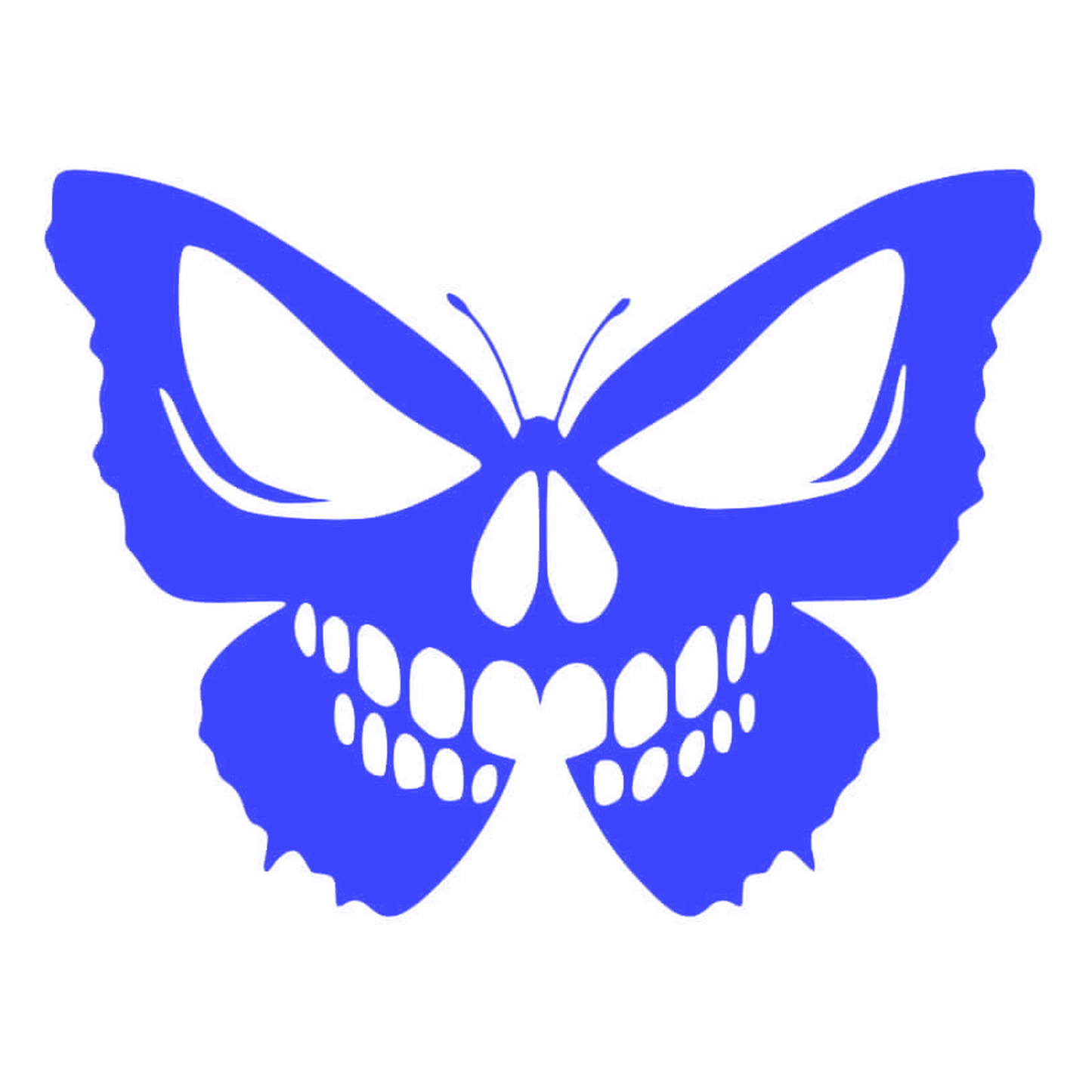 Sticker Fluture Craniu – Skull Butterfly, Design Gothic