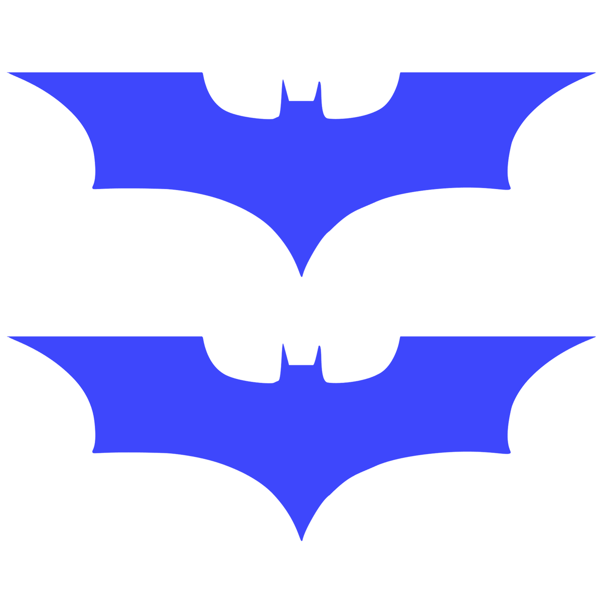 Set 2 stickere cu simbolul liliacului Batman, 17cm