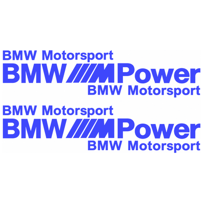 Set 2 Stickere Auto BMW Motorsport M Power