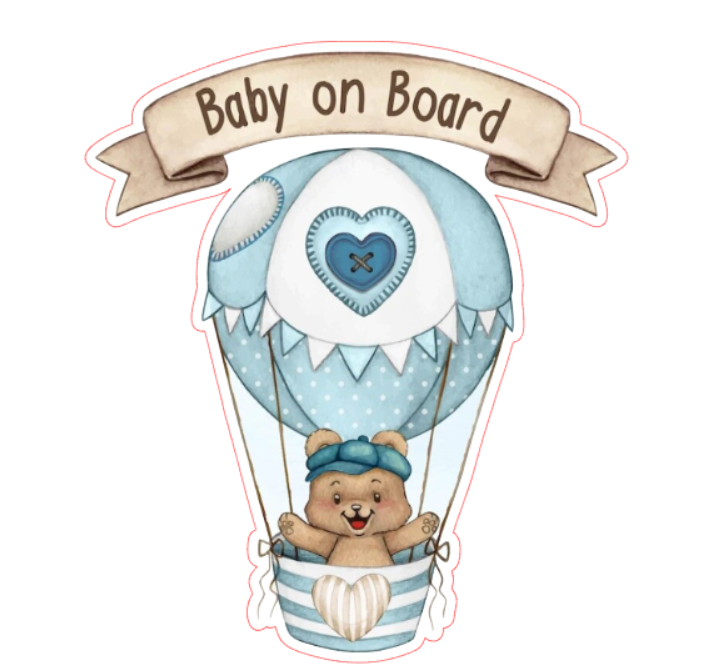 Sticker Baby on board balon