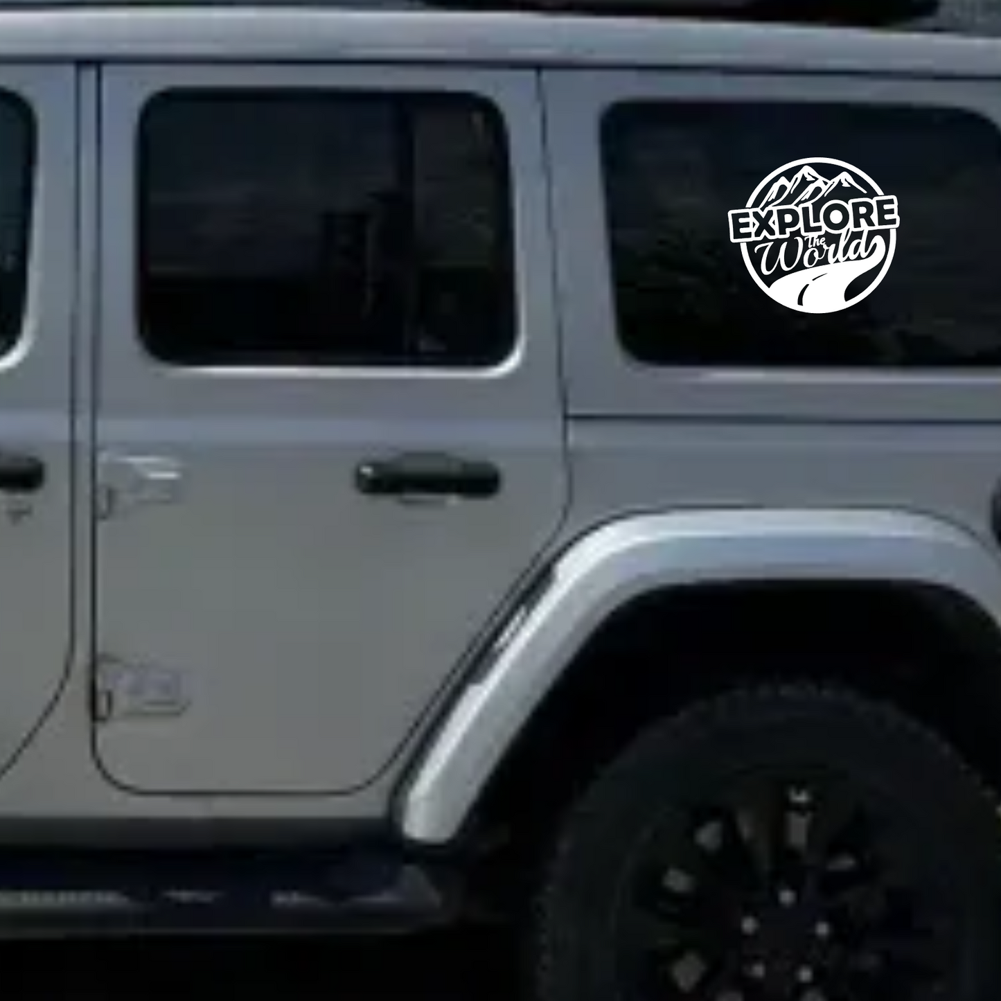Sticker auto 4x4, rezistent, adventure, explore the world