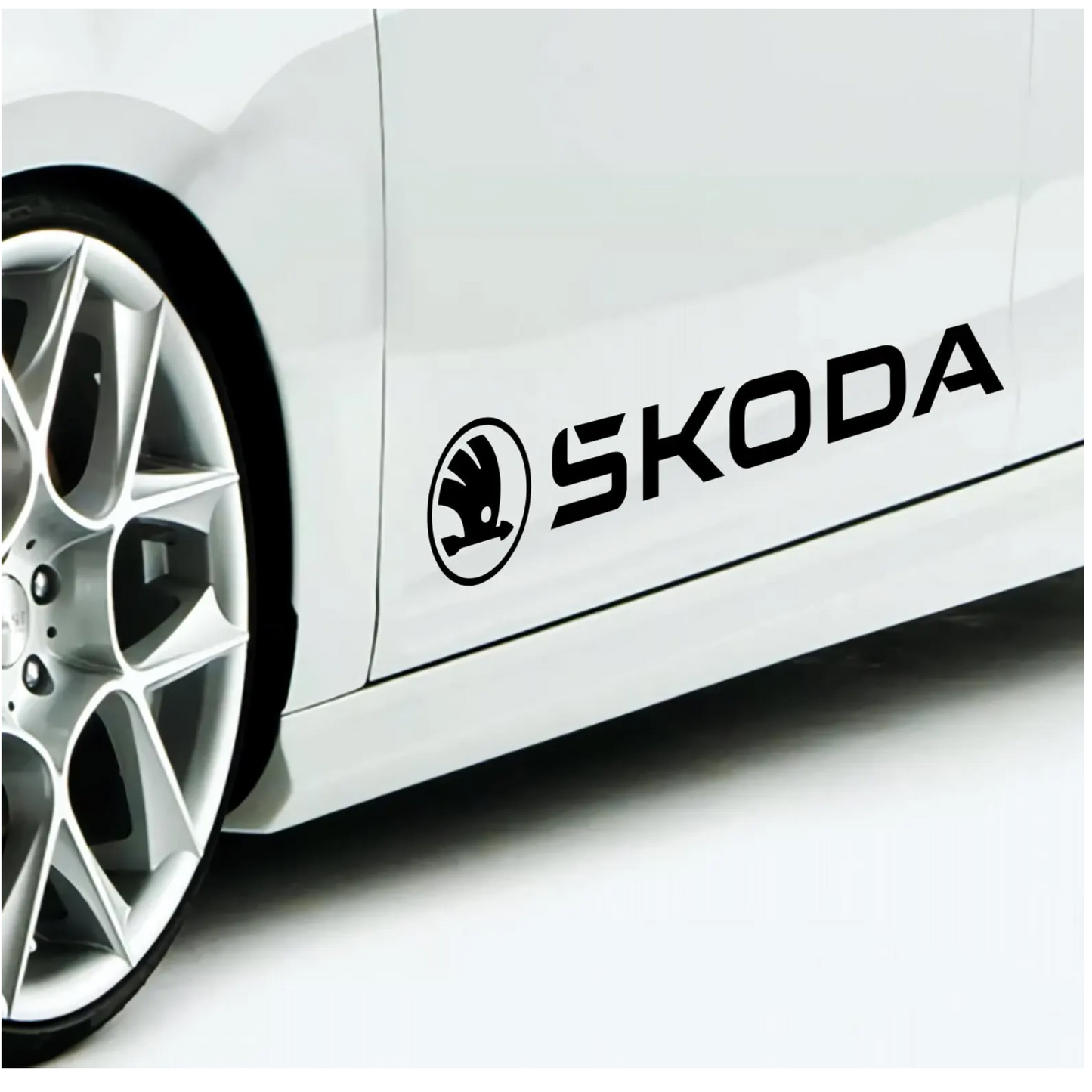 Set 2 stickere auto tuning, Skoda