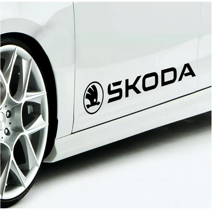 Set 2 stickere auto tuning, Skoda