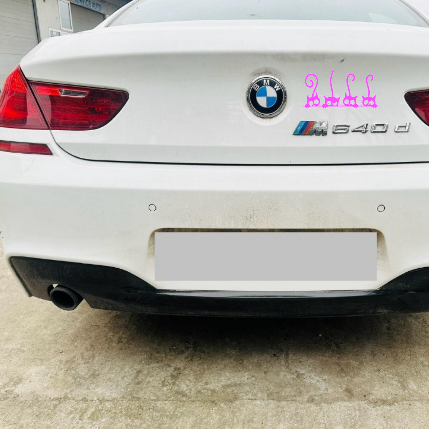 Sticker auto decorativ, 4 pisici