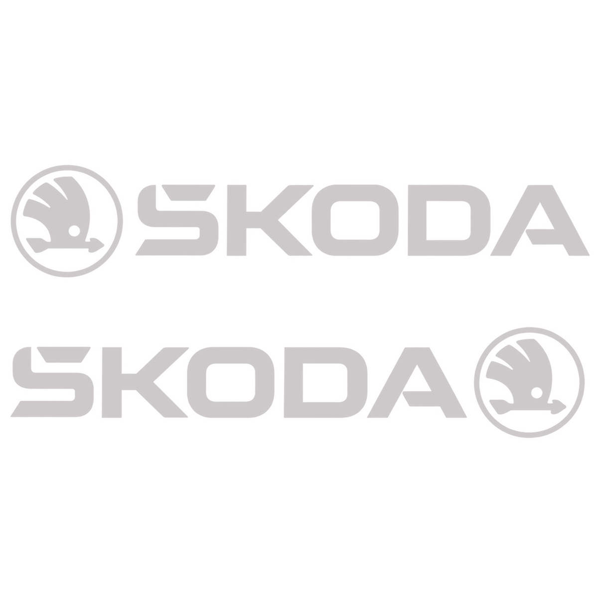 Set 2 stickere SKODA cu siglă și logo