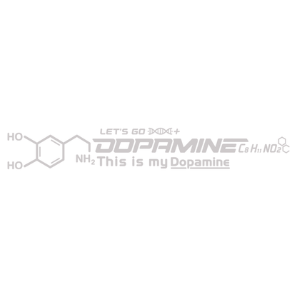 Sticker Dopamine – This Is My Dopamine, Formula Chimică, Autocolant Auto Moto