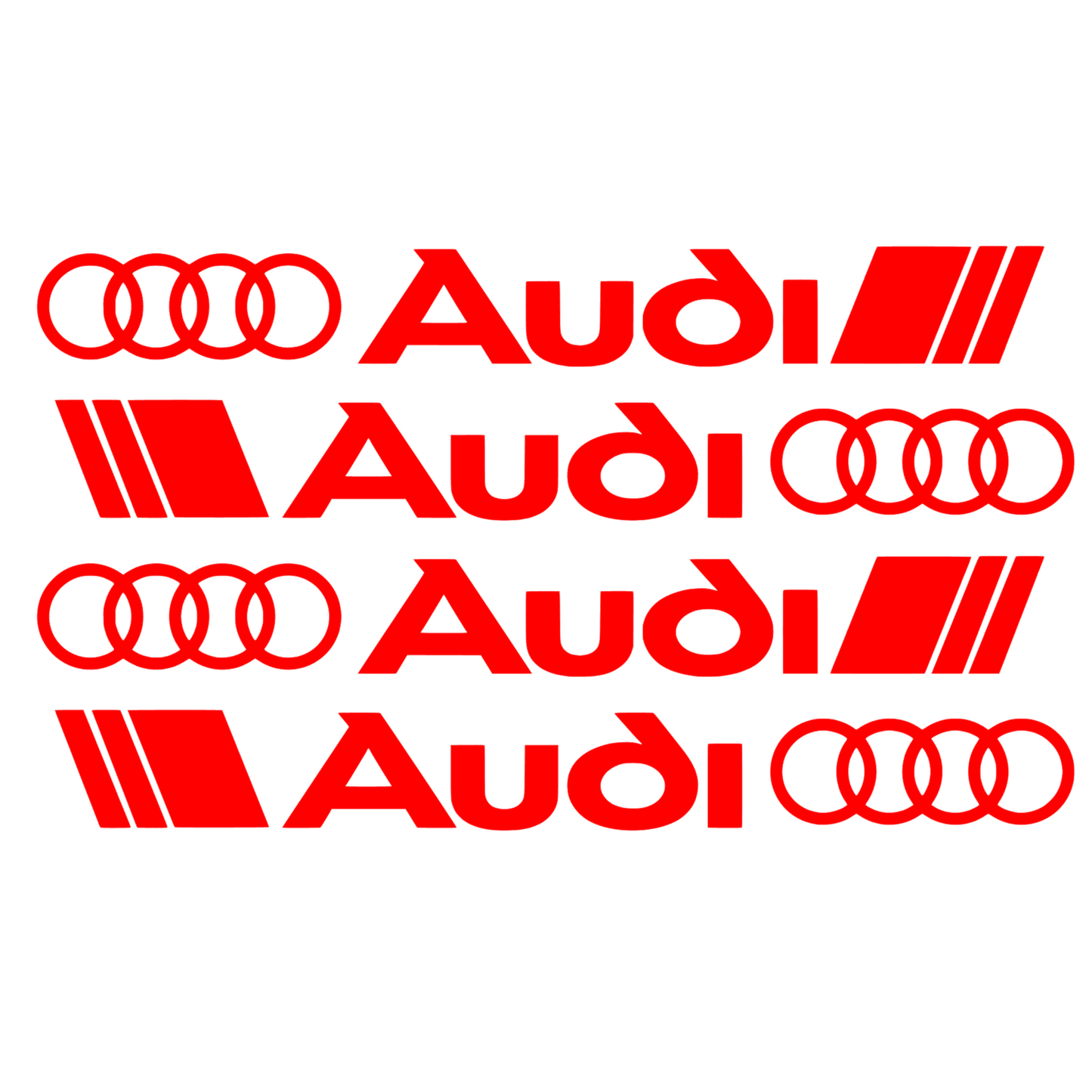 Set 4 stickere auto manere Audi diverse modele, rezistente