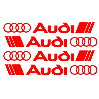 Set 4 stickere auto manere Audi diverse modele, rezistente