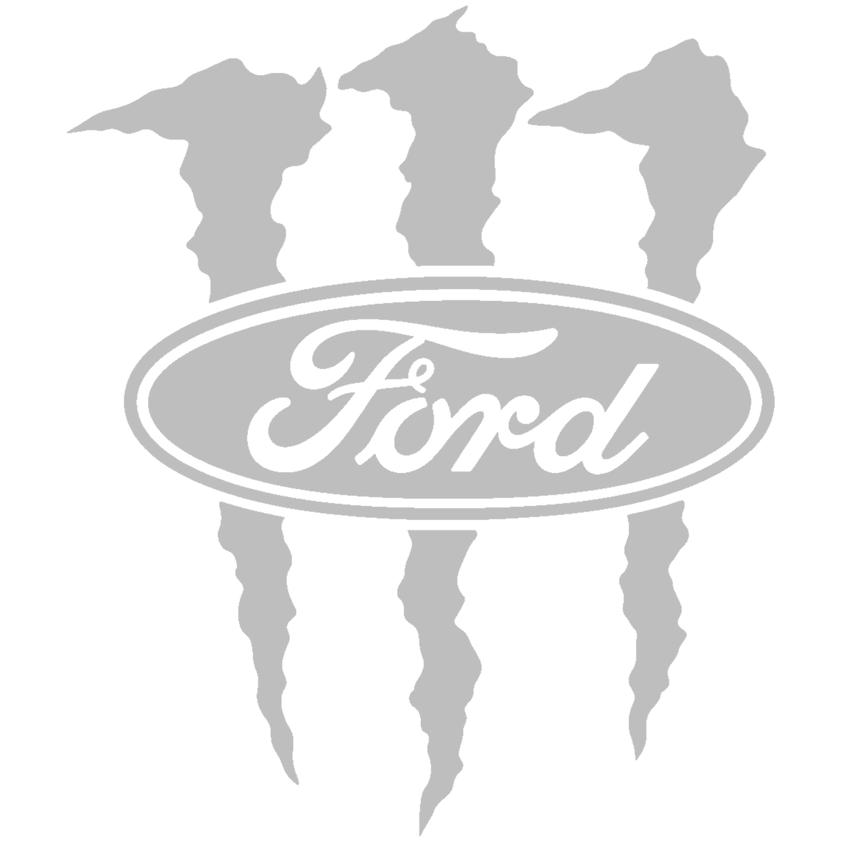 Sticker Ford Monster – Logo Ford cu Gheare