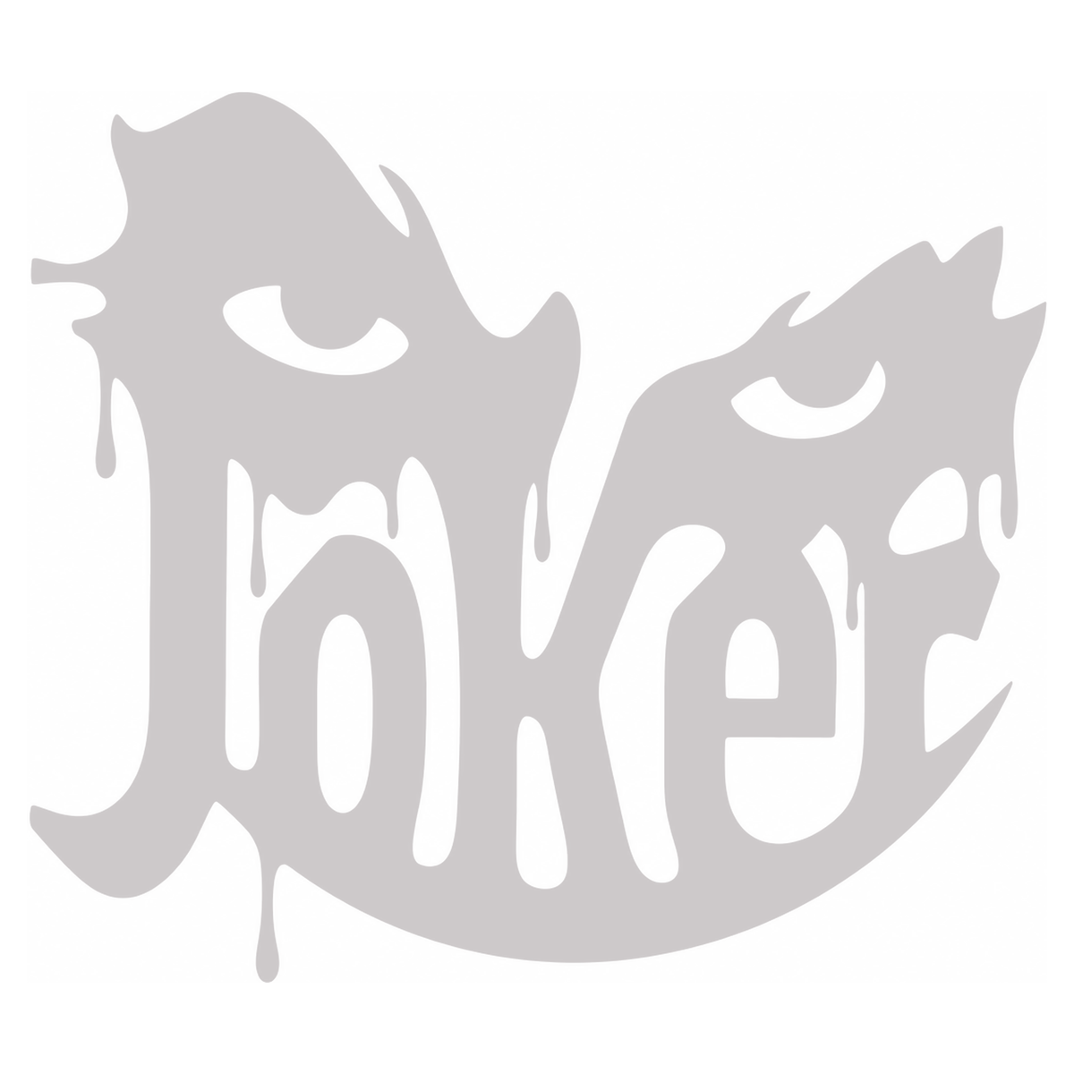 Sticker Auto Joker – Stil Horror Dripping 20cm