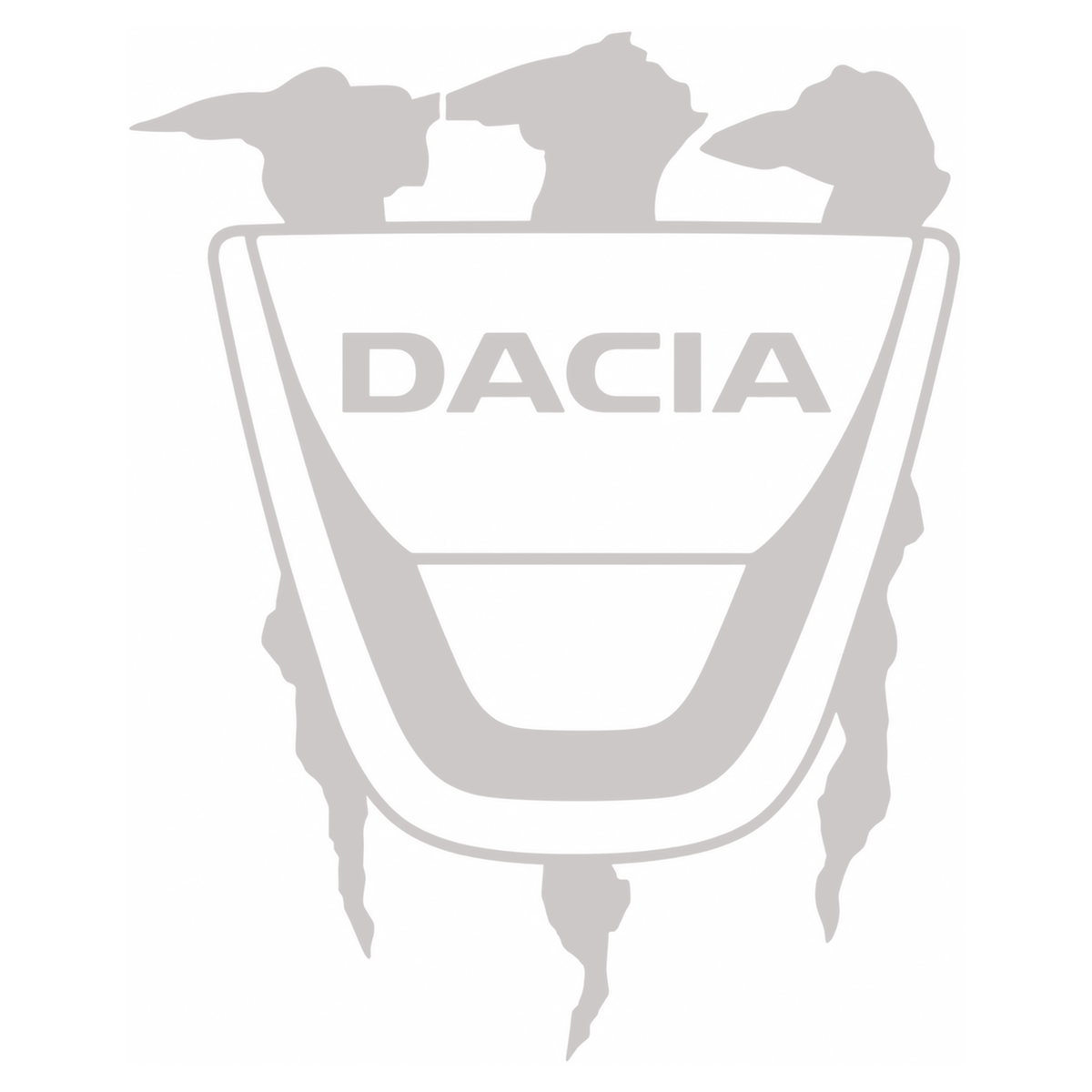 Sticker Dacia Monster – Logo Dacia cu Gheare