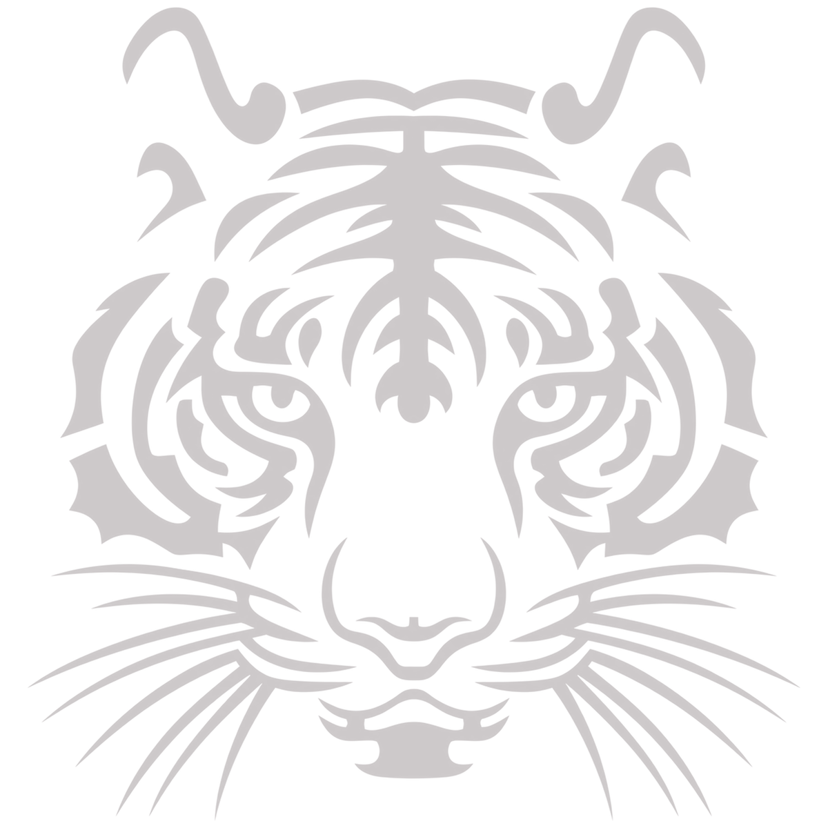 Sticker Cap de Tigru Tribal – Design Wild, Auto Moto