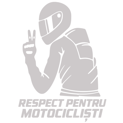 Sticker Moto Respect pentru Motocicliști