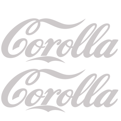 Set 2 Stickere Toyota scris Corolla