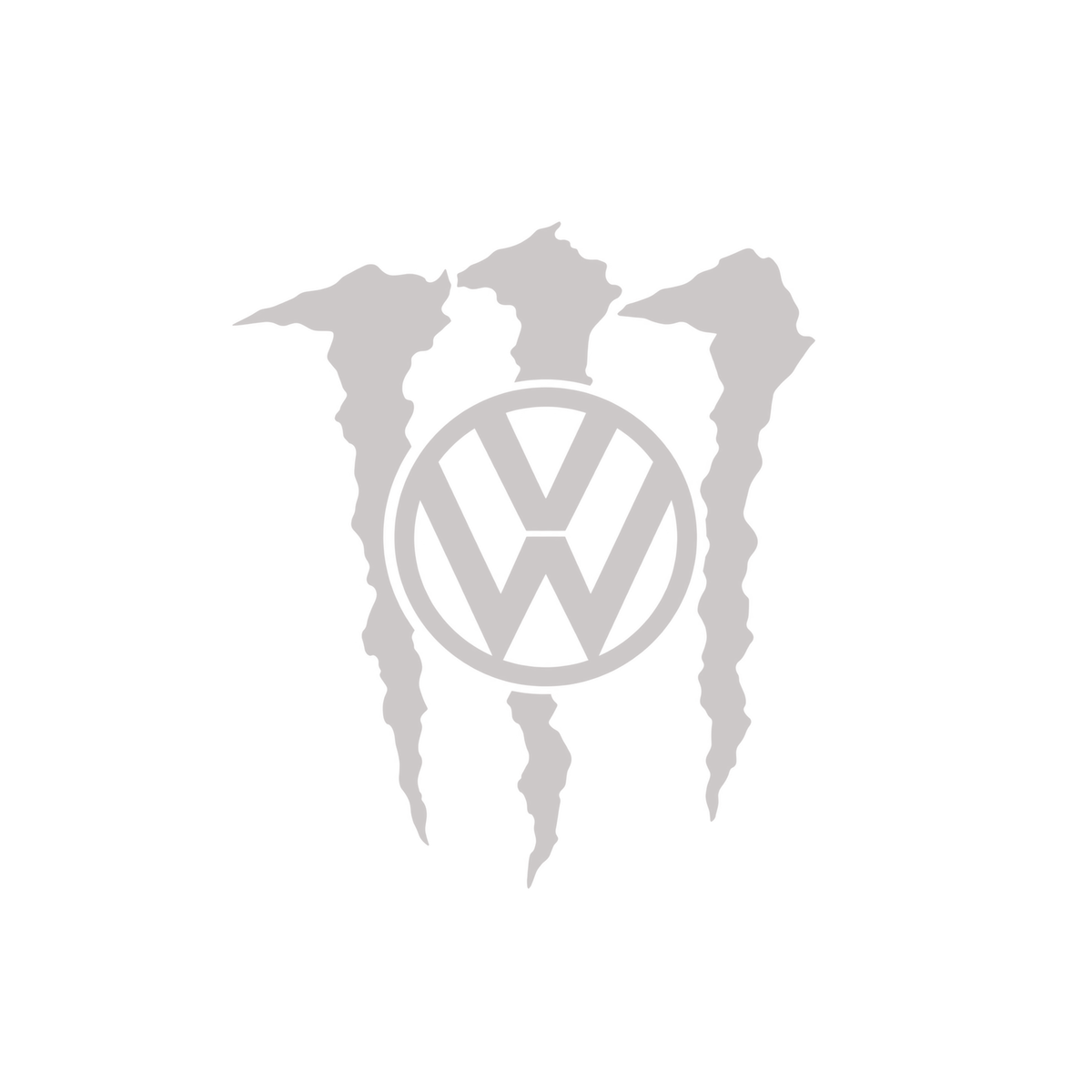 Sticker Volkswagen VW Monster – Logo VW cu Gheare