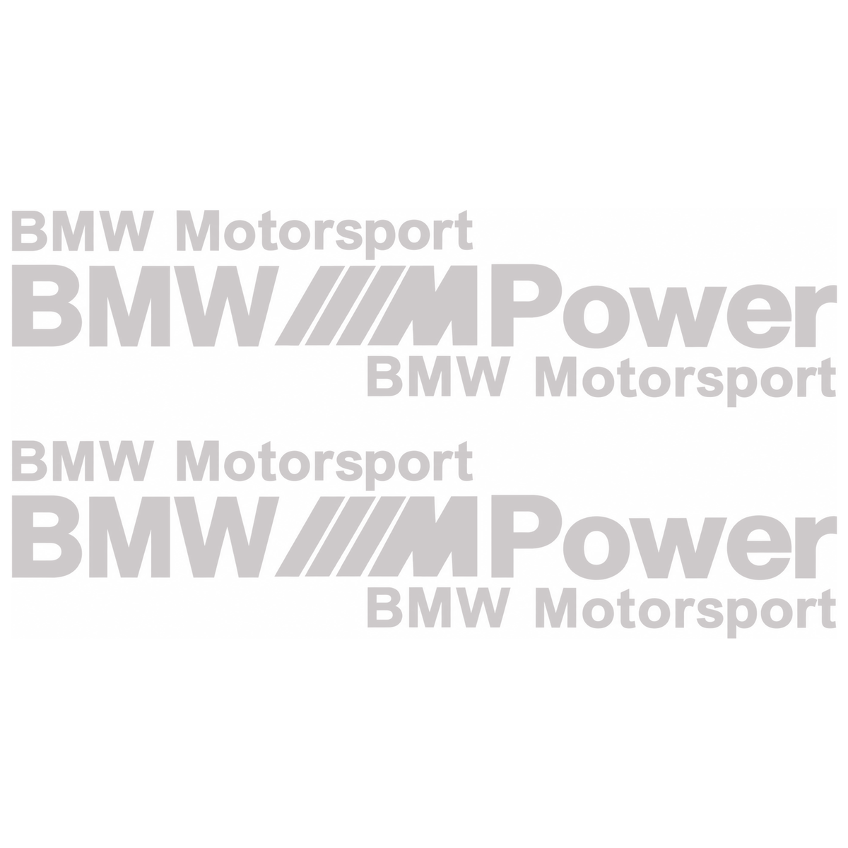Set 2 Stickere Auto BMW Motorsport M Power