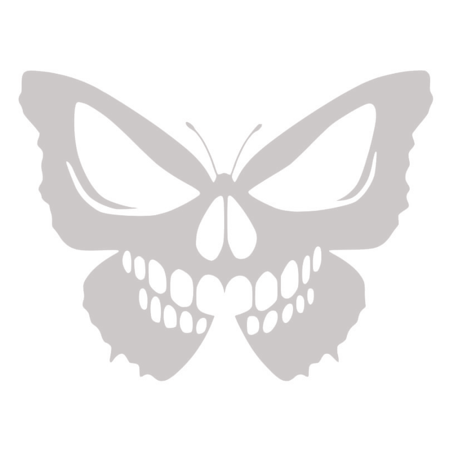 Sticker Fluture Craniu – Skull Butterfly, Design Gothic
