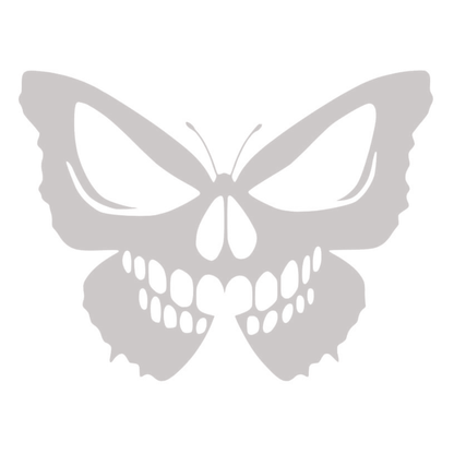 Sticker Fluture Craniu – Skull Butterfly, Design Gothic