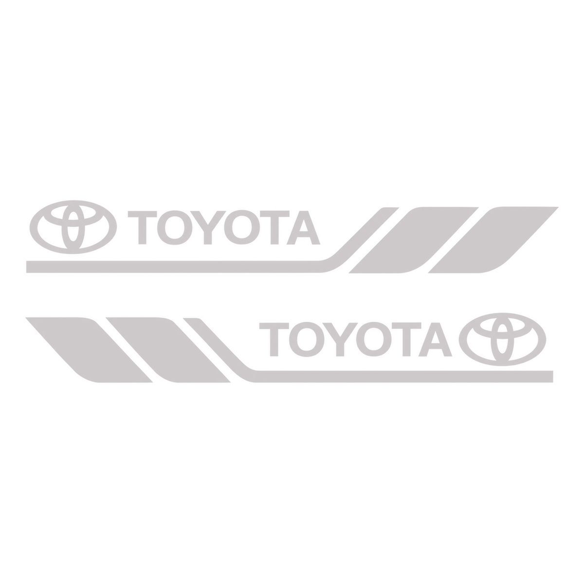 Set 2 stickere laterale Toyota cu dungi sport