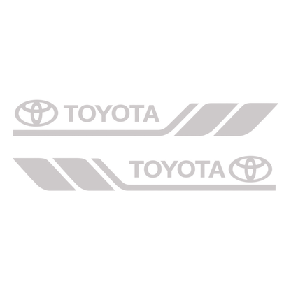 Set 2 stickere laterale Toyota cu dungi sport