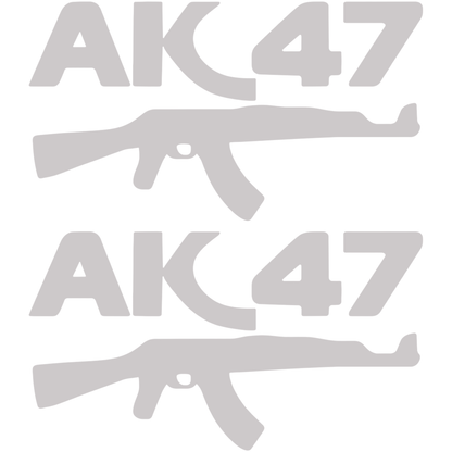Set 2 stickere auto AK47, 17cm