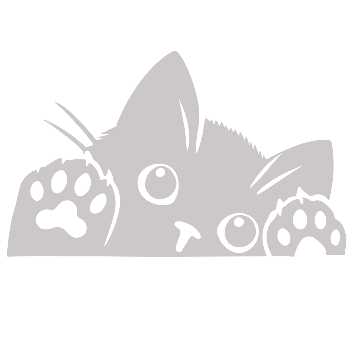 Sticker Pisică Jucăușă cu Lăbuțe – Funny Cat, Auto Moto