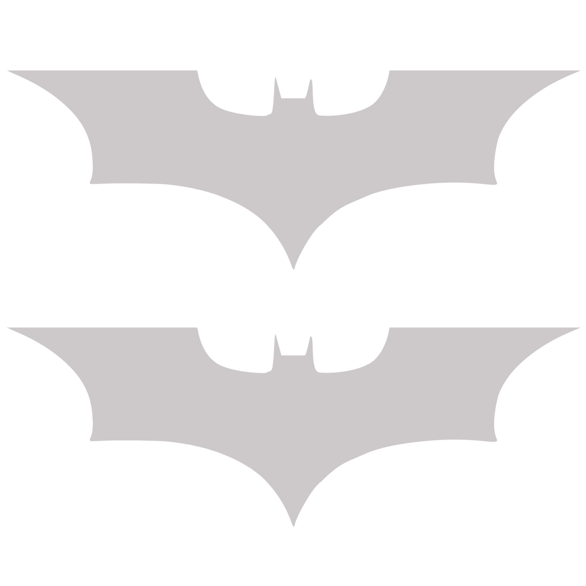 Set 2 stickere cu simbolul liliacului Batman, 17cm