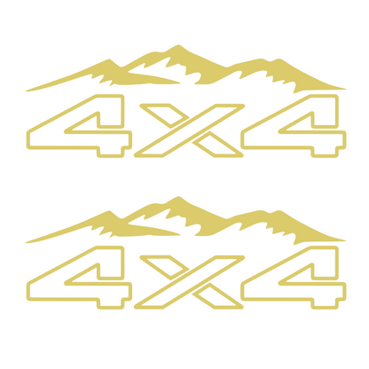 Set 2 stickere auto off road, 4x4, rezistente la exterior