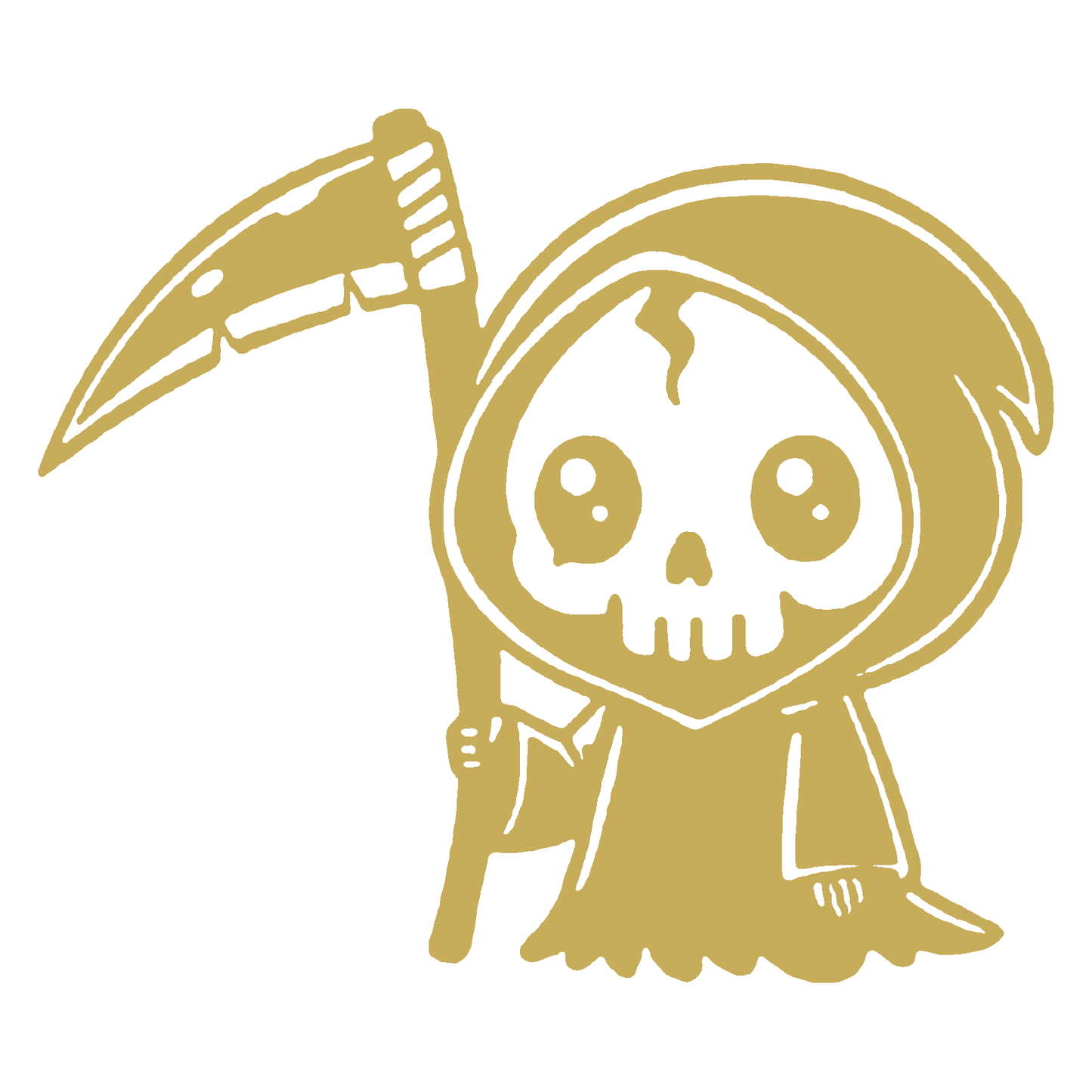 Sticker Auto Grim Reaper – Moartea cu Coasa, Autocolant Decupat