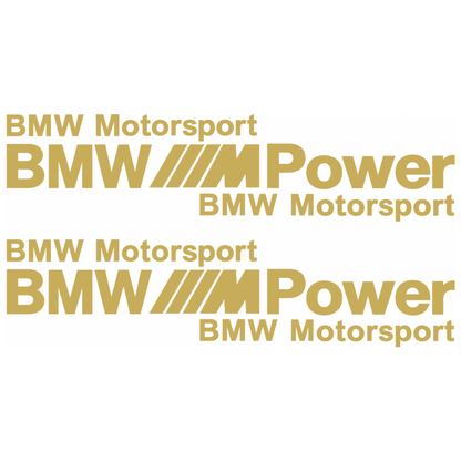 Set 2 Stickere Auto BMW Motorsport M Power