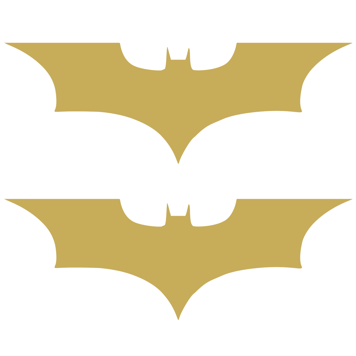 Set 2 stickere cu simbolul liliacului Batman, 17cm