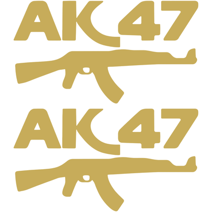 Set 2 stickere auto AK47, 17cm