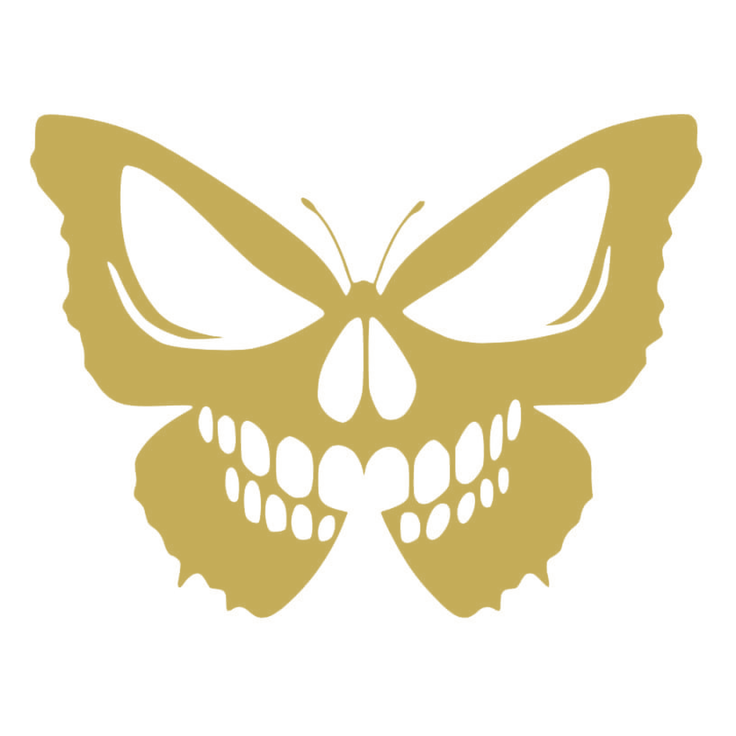 Sticker Fluture Craniu – Skull Butterfly, Design Gothic