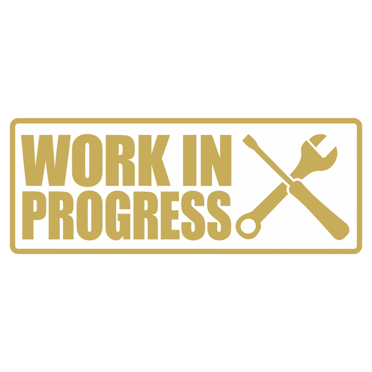 Sticker Auto Work in Progress – Service & Tuning 17cm